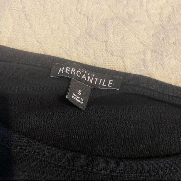 J. Crew Mercantile size Small Viscose Blend Black Business Casual Capsule Top - Picture 3 of 7